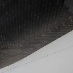 Detail of the thermal protection tiles on the under side of space shuttle Independence.